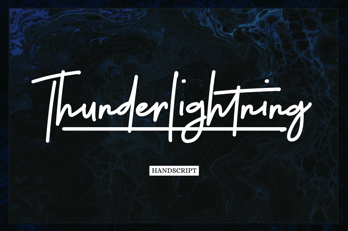 Thunderlightning Script Persona font